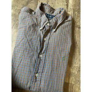 Ralph Lauren Men Shirt  XL Classic Fit Multicolor Check  Button-Up Green Logo
